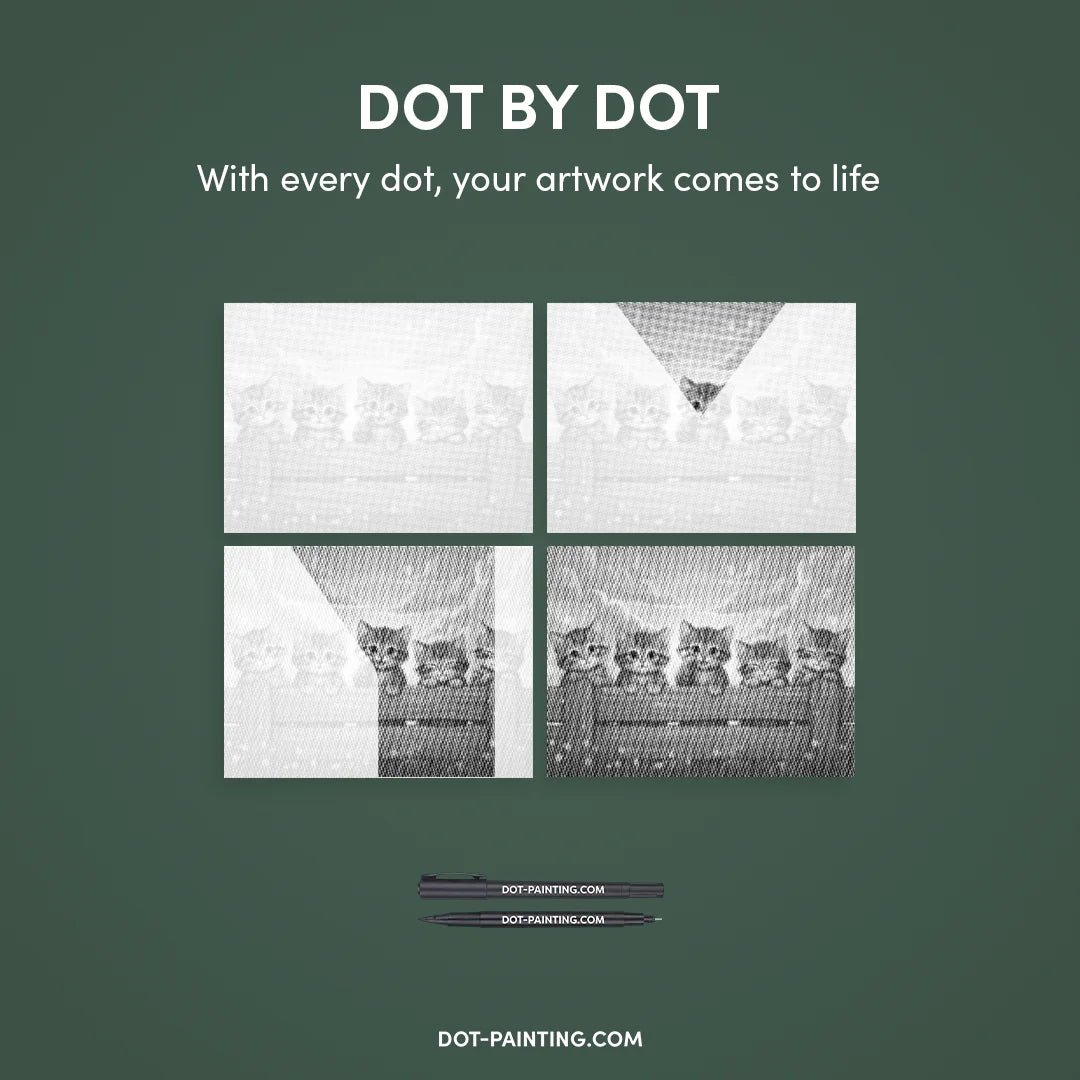 Kobiety z Wilkiem Punktowe Malowanie ➤ Wysyłka Następnego Dnia ✅ | Najwyższa Jakość