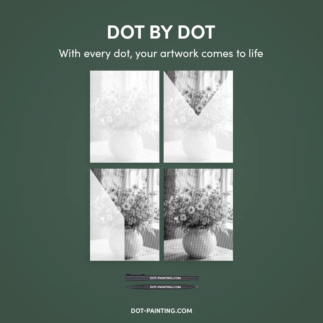 Kobiety z Wilkiem Punktowe Malowanie ➤ Wysyłka Następnego Dnia ✅ | Najwyższa Jakość