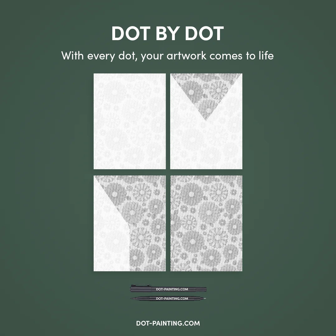 Kobiety z Wilkiem Punktowe Malowanie ➤ Wysyłka Następnego Dnia ✅ | Najwyższa Jakość