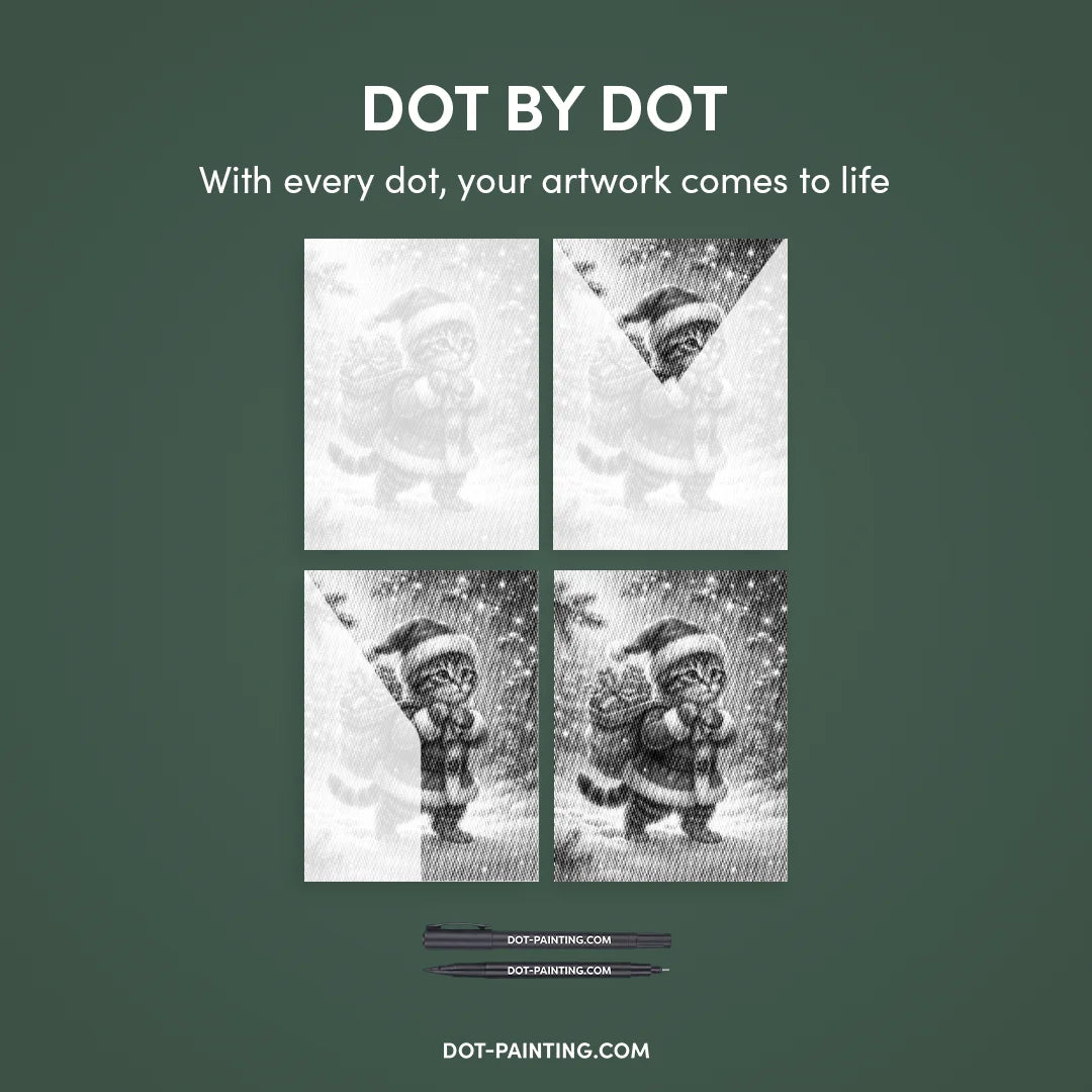 Kobiety z Wilkiem Punktowe Malowanie ➤ Wysyłka Następnego Dnia ✅ | Najwyższa Jakość