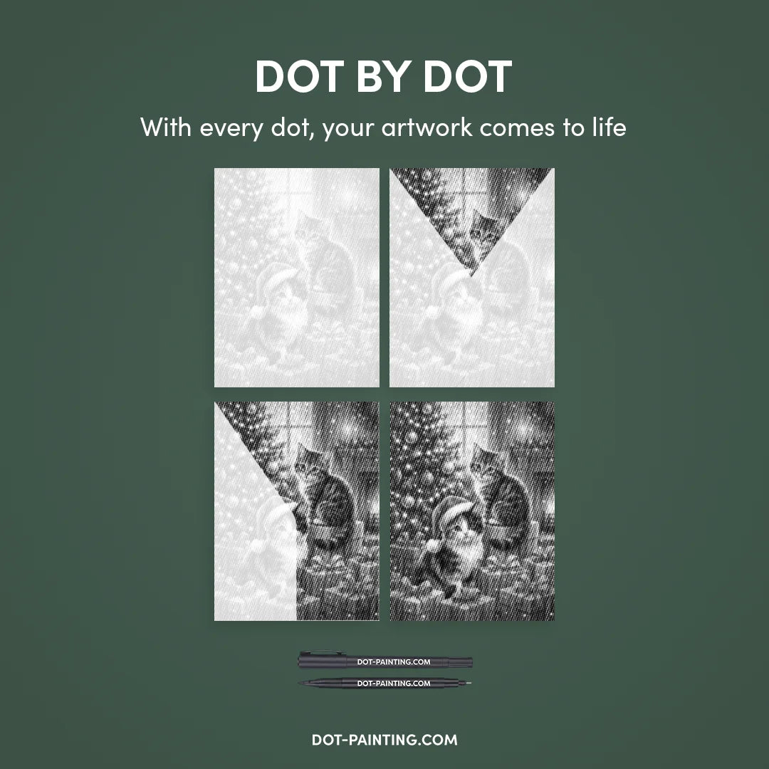 Kobiety z Wilkiem Punktowe Malowanie ➤ Wysyłka Następnego Dnia ✅ | Najwyższa Jakość