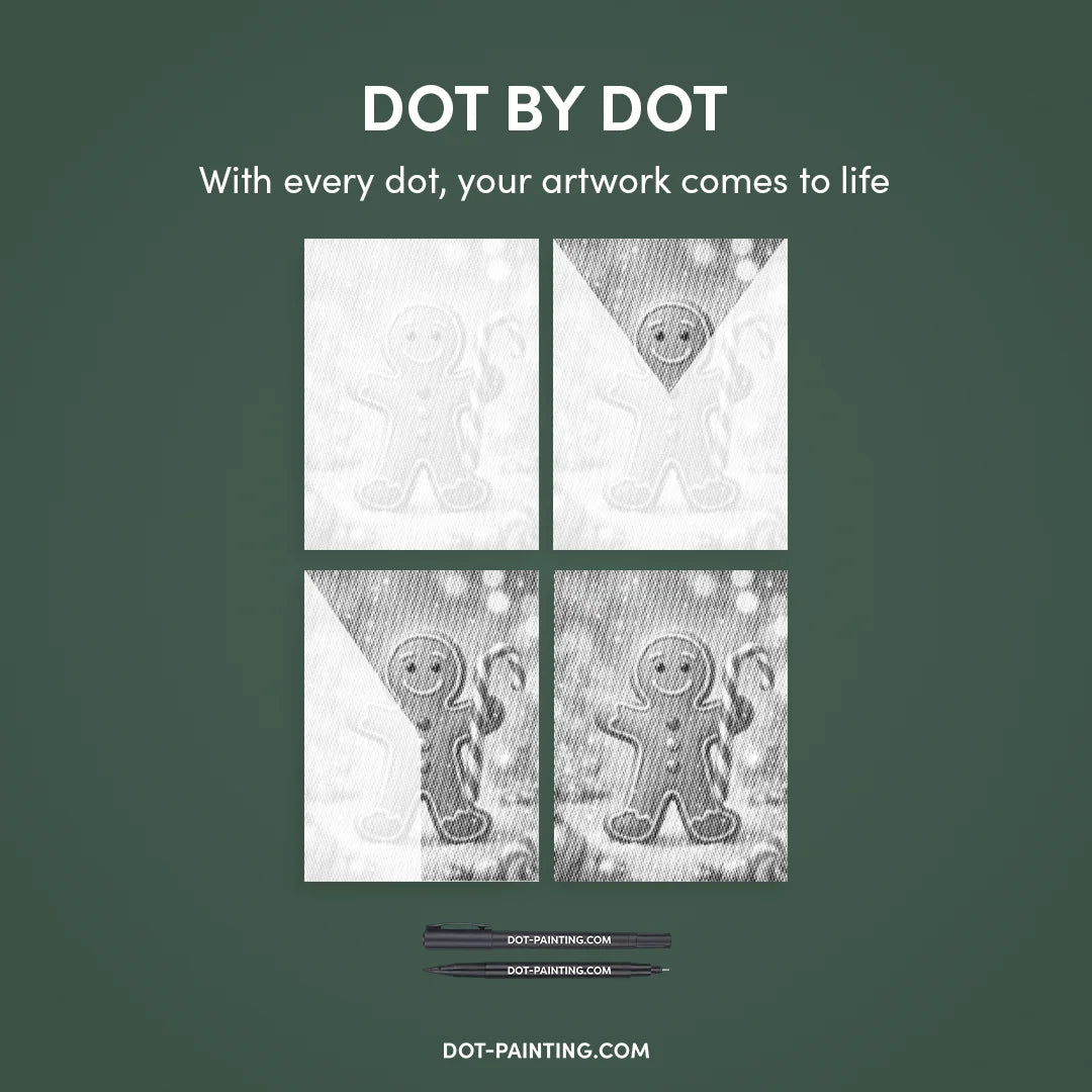 Malowanie kropkami piernika