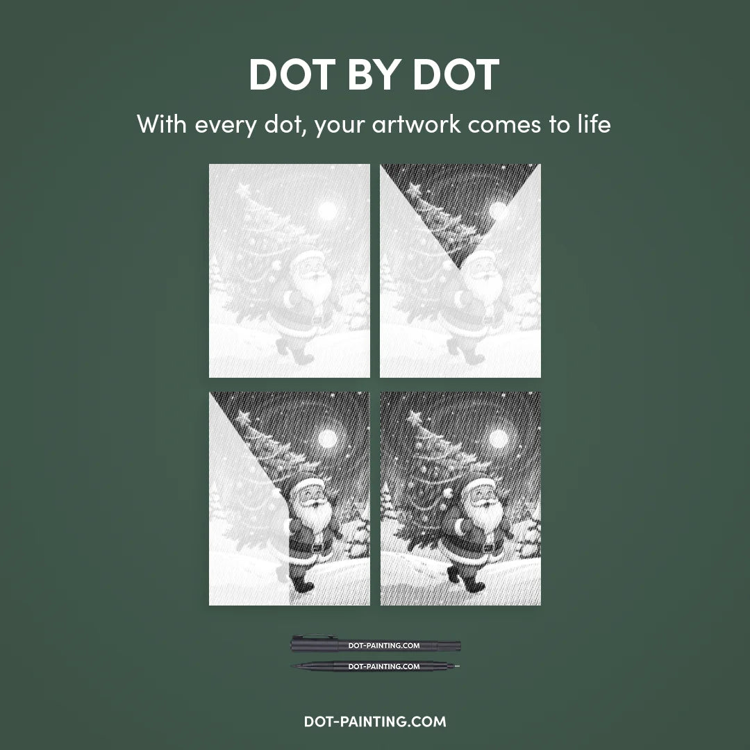 Kobiety z Wilkiem Punktowe Malowanie ➤ Wysyłka Następnego Dnia ✅ | Najwyższa Jakość