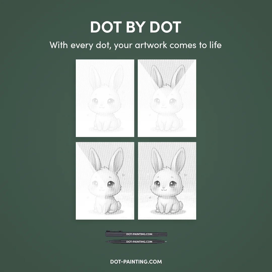 Kobiety z Wilkiem Punktowe Malowanie ➤ Wysyłka Następnego Dnia ✅ | Najwyższa Jakość