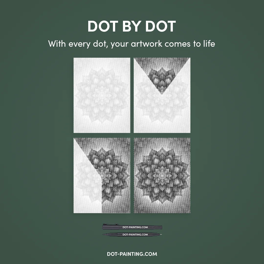 Mandala Dot Painting ➤ Dostawa następnego dnia ✅ | Najwyższa jakość Dotpainting.pl