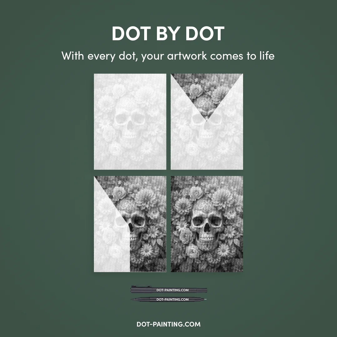 Kobiety z Wilkiem Punktowe Malowanie ➤ Wysyłka Następnego Dnia ✅ | Najwyższa Jakość