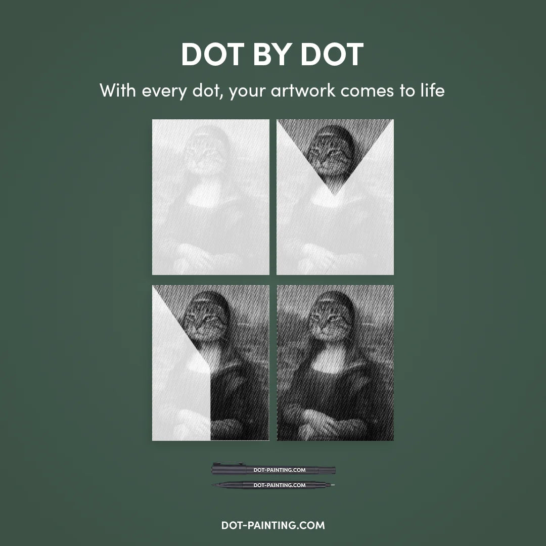 Kobiety z Wilkiem Punktowe Malowanie ➤ Wysyłka Następnego Dnia ✅ | Najwyższa Jakość