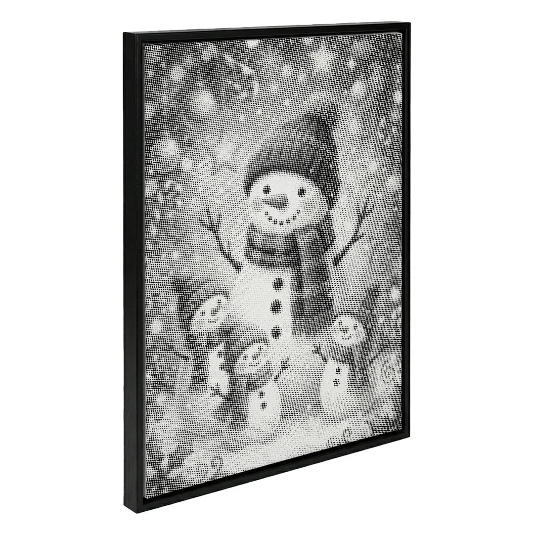 Malowanie kropek „Przyjaciele śniegu”.