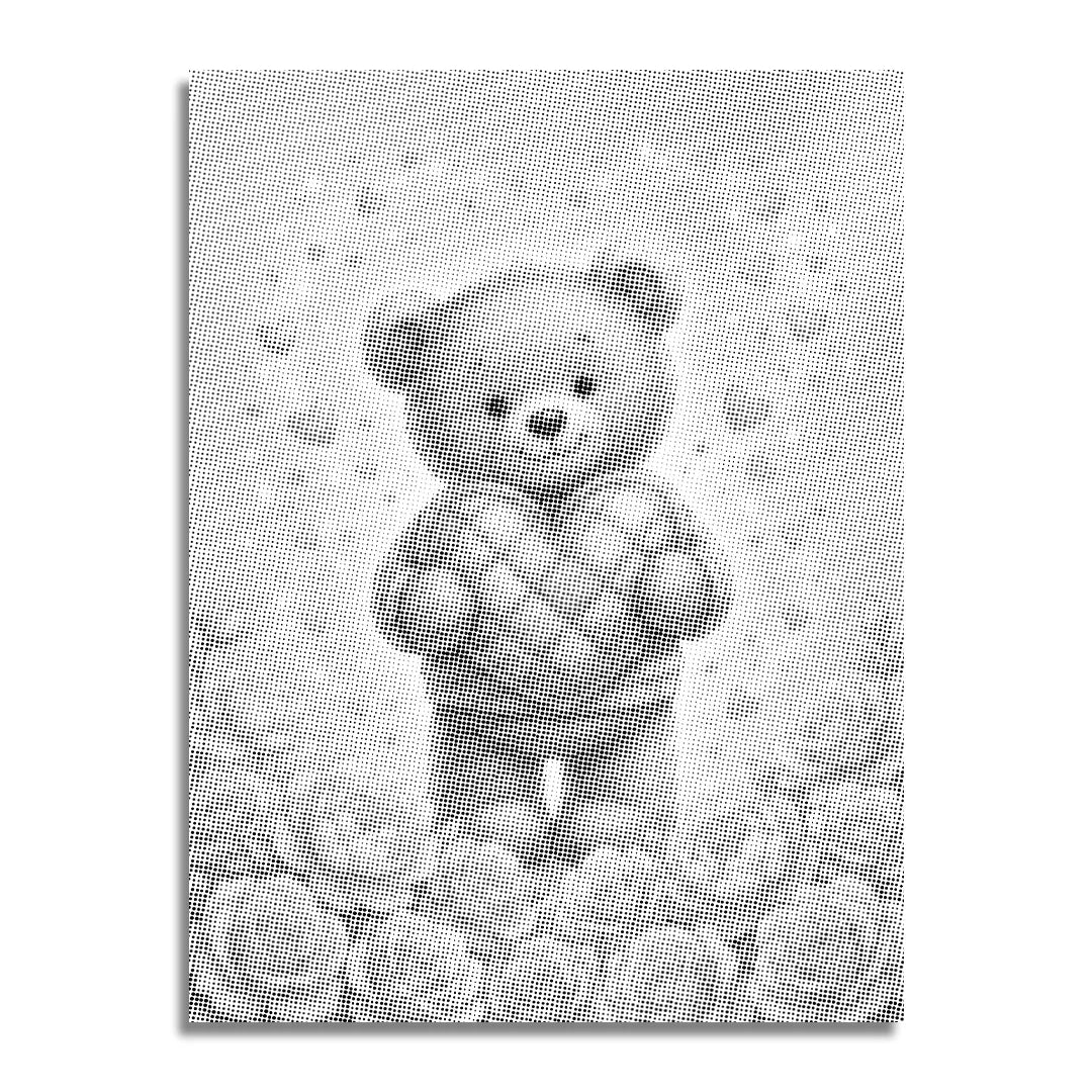 Kocham cię, malowanie kropek niedźwiedzia