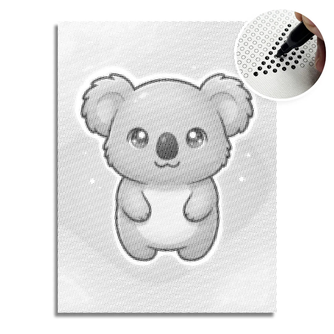 Malowanie kropek koali