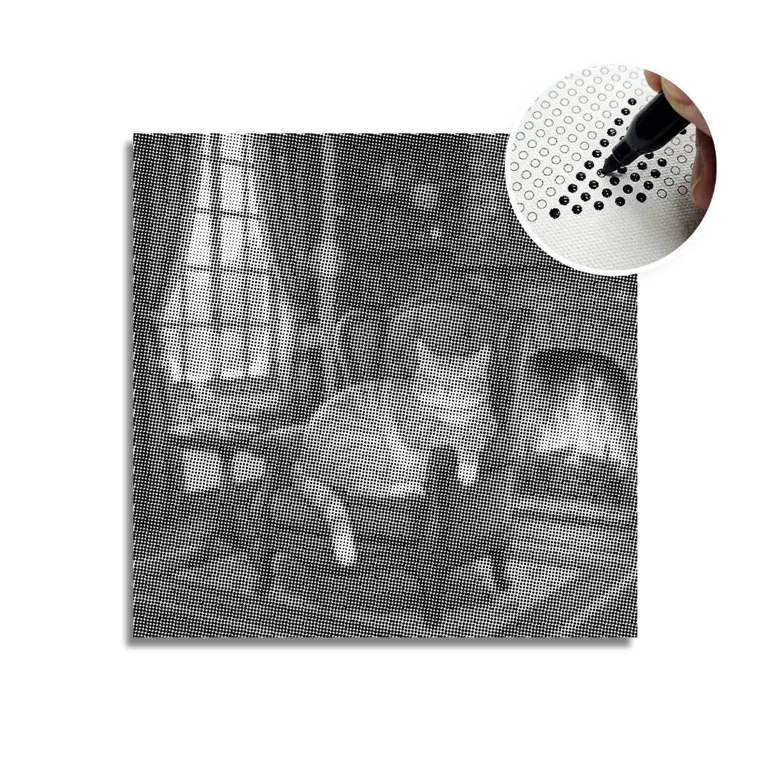 Malowanie kropek gałęzi eukaliptusa