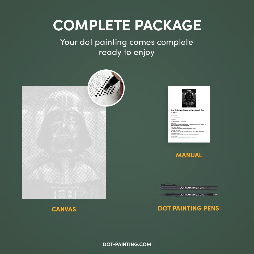 Darth Vader Dot Painting