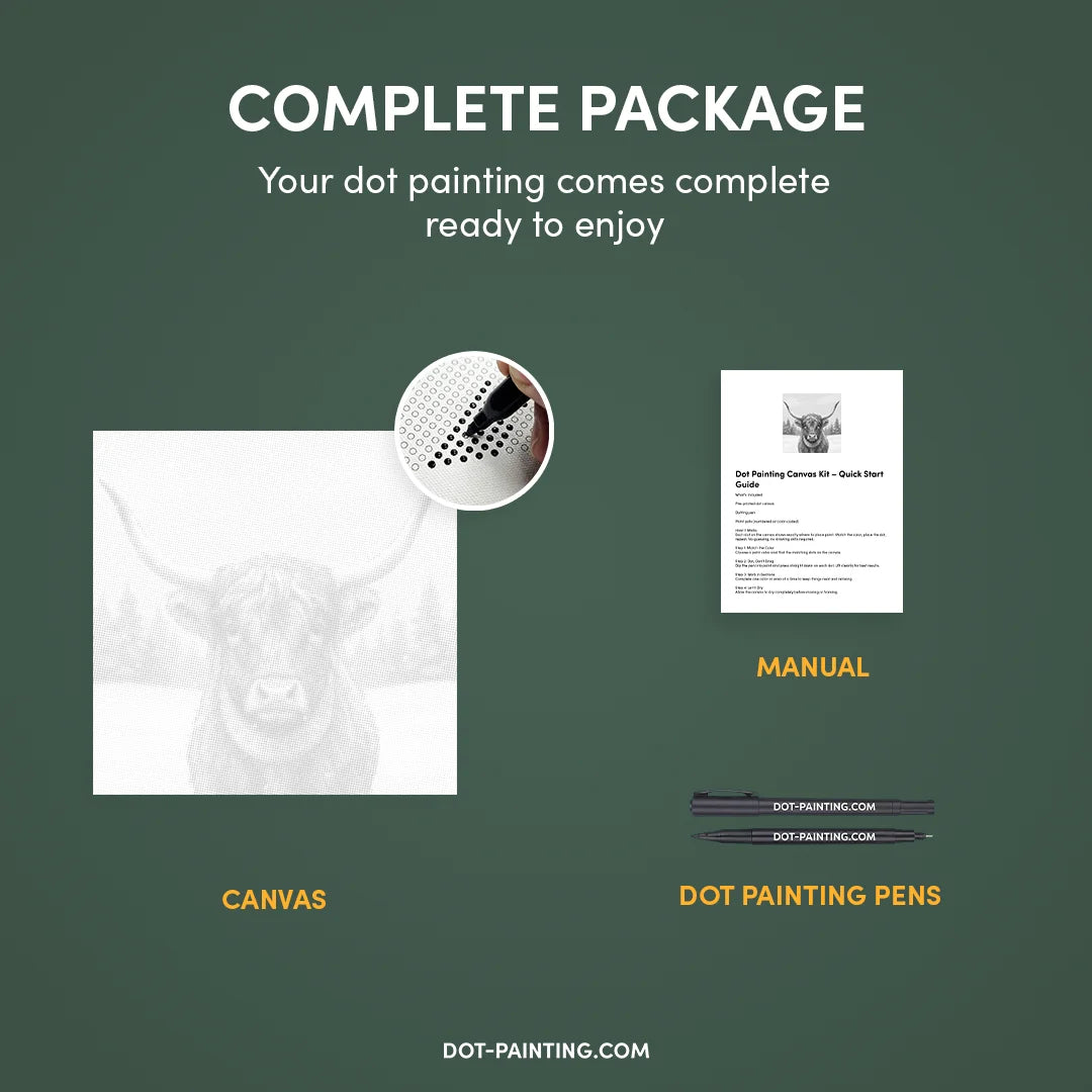 Kobiety z Wilkiem Punktowe Malowanie ➤ Wysyłka Następnego Dnia ✅ | Najwyższa Jakość