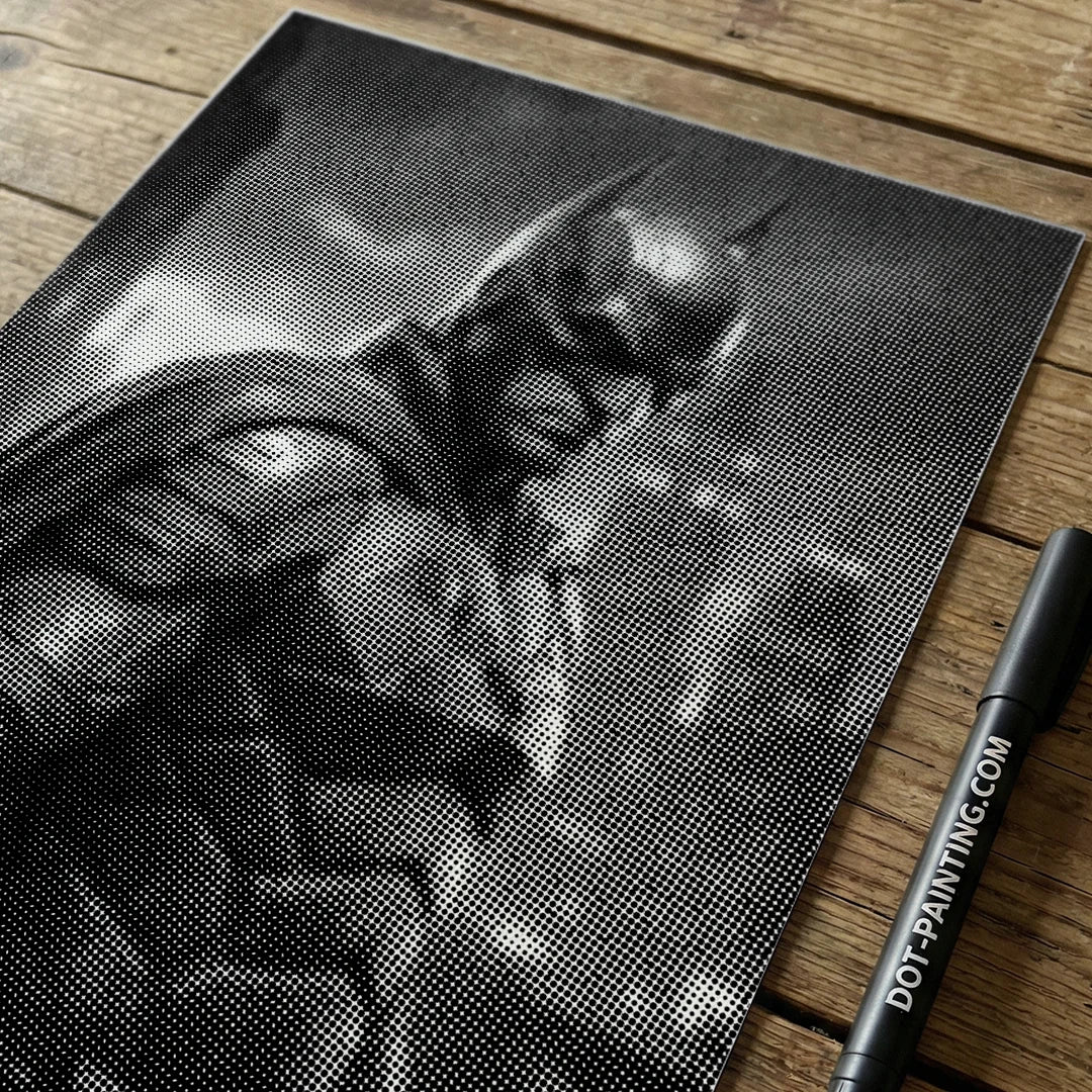 Dark Knight Dot Painting