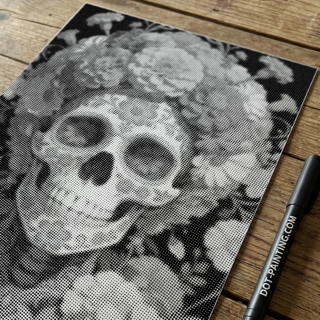 Sugar Skull Dot Painting