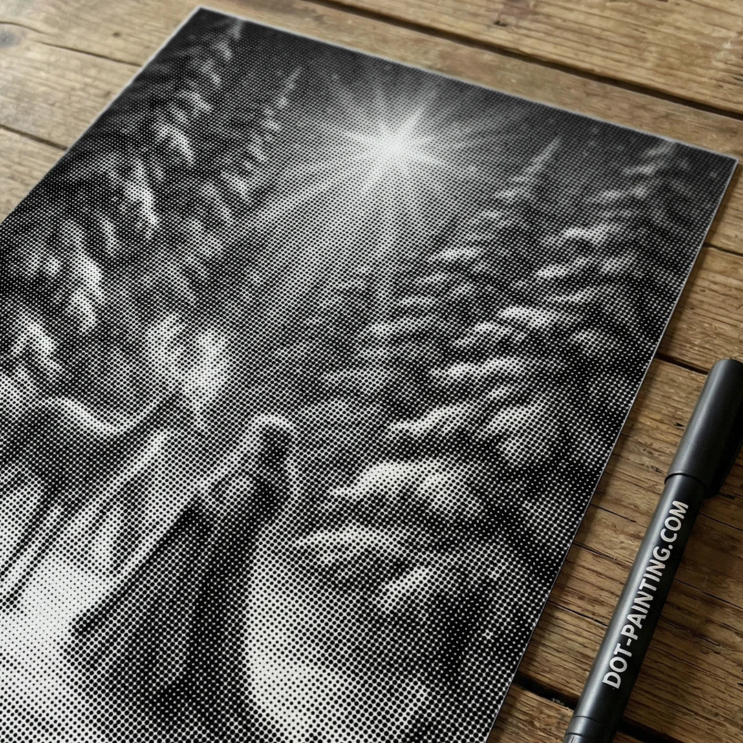 Kobiety z Wilkiem Punktowe Malowanie ➤ Wysyłka Następnego Dnia ✅ | Najwyższa Jakość