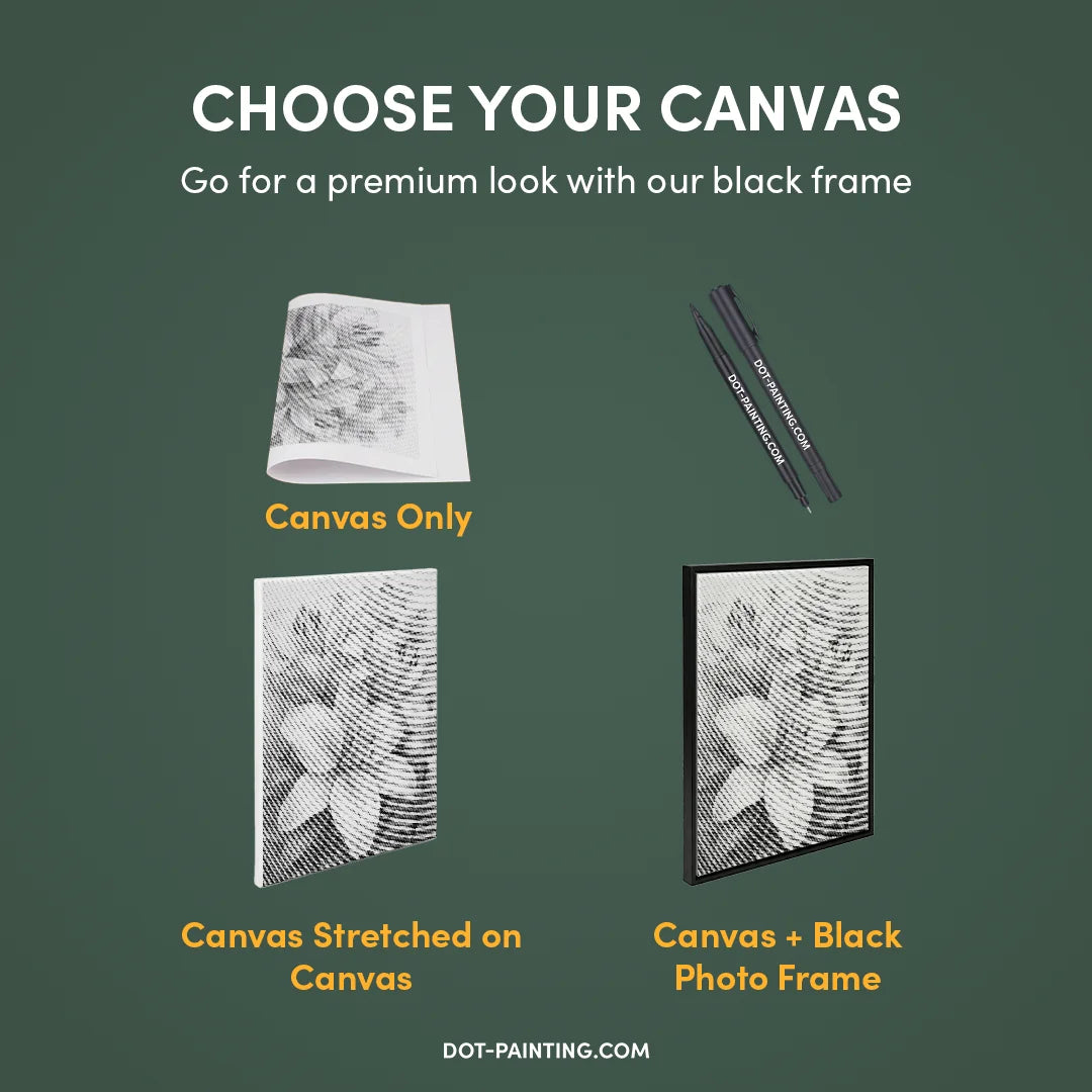 Malowanie kropek błyszczących kwiatów