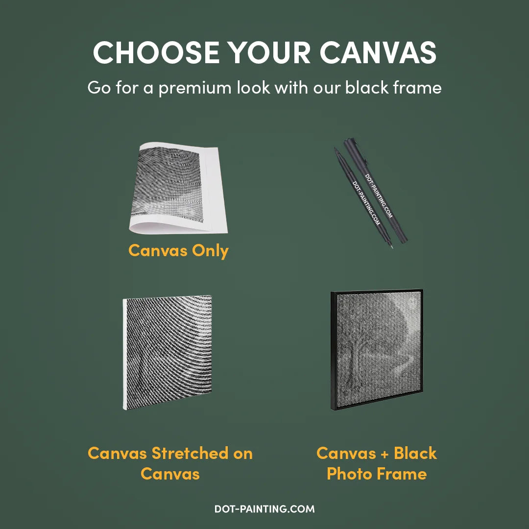 Kobiety z Wilkiem Punktowe Malowanie ➤ Wysyłka Następnego Dnia ✅ | Najwyższa Jakość