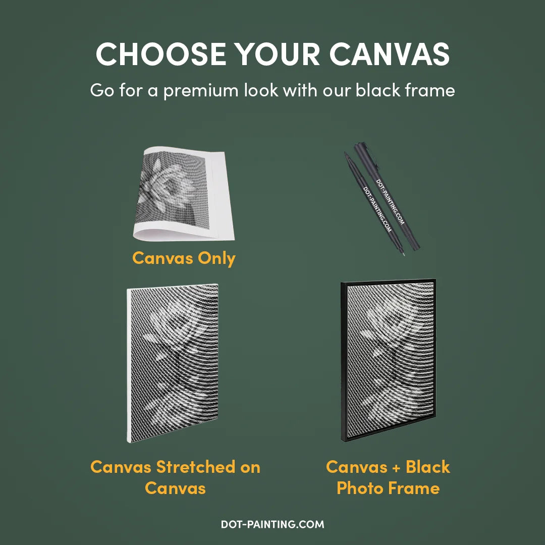 Kobiety z Wilkiem Punktowe Malowanie ➤ Wysyłka Następnego Dnia ✅ | Najwyższa Jakość