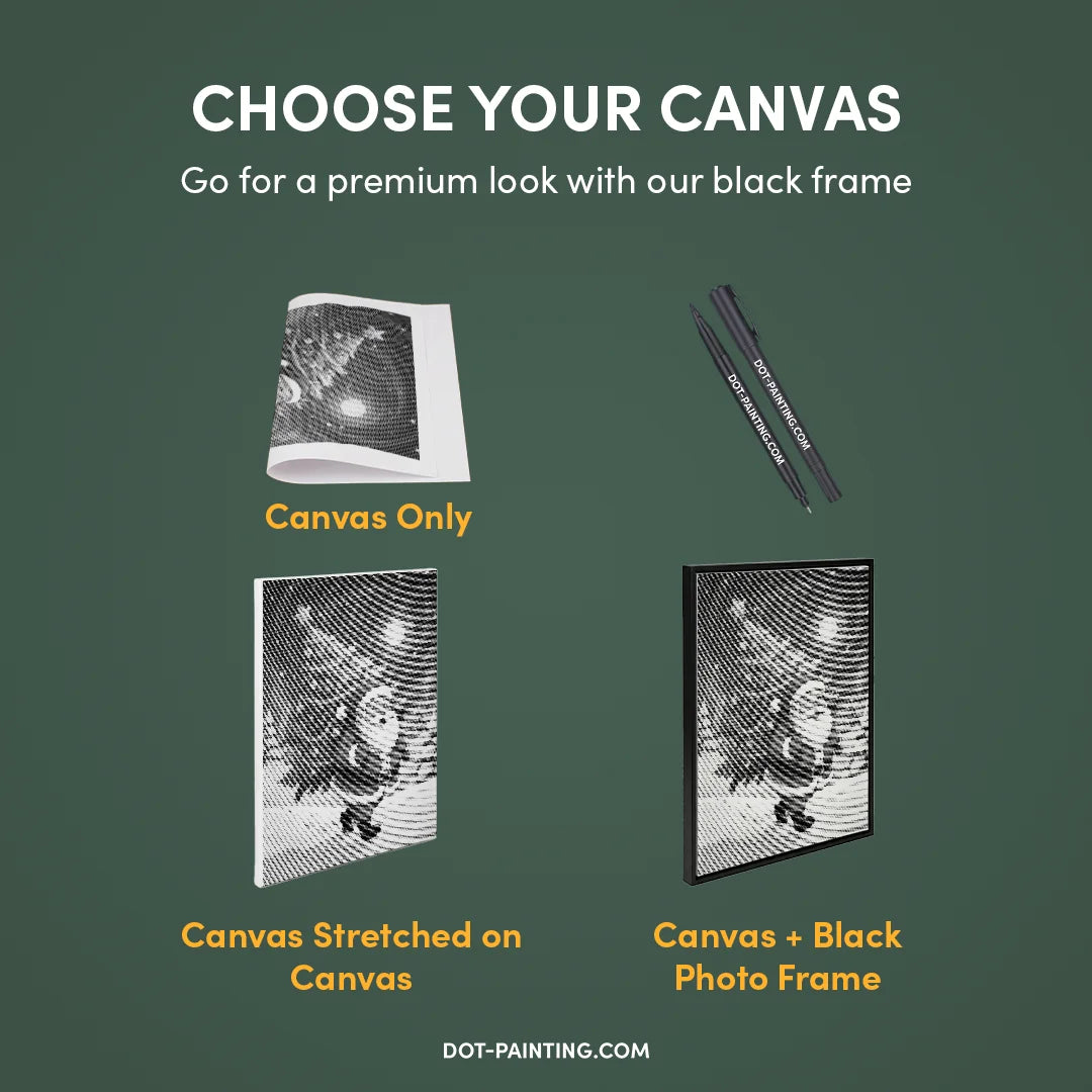 Kobiety z Wilkiem Punktowe Malowanie ➤ Wysyłka Następnego Dnia ✅ | Najwyższa Jakość