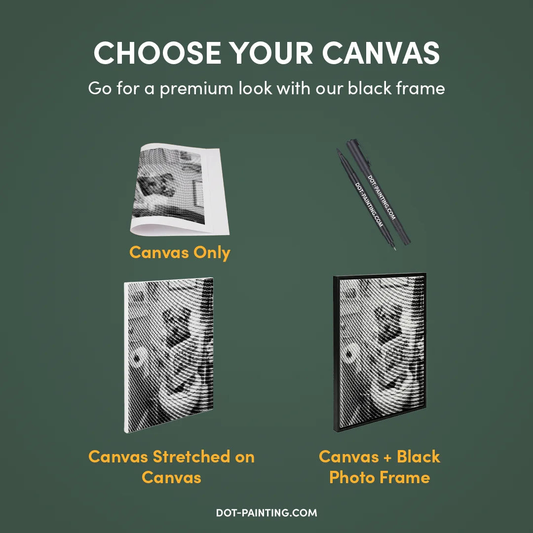 Dog on A Toilet Dot Painting