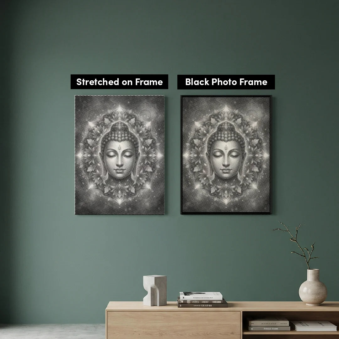 Budda z Kwiatami Dot Painting