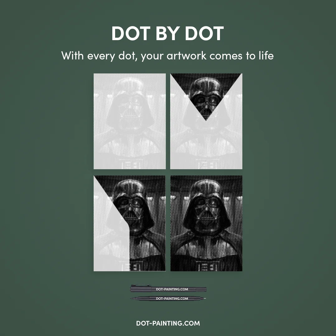 Darth Vader Dot Painting